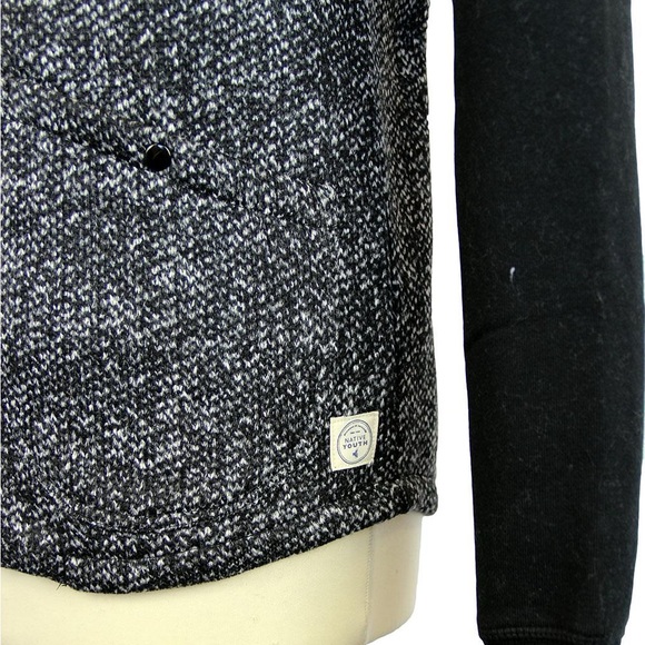 Native Youth RETRO Knitted Jersey Bomber Jacket Men’s size Small - Picture 6 of 11